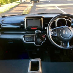 NBOX カスタム ターボ 4WD エンジンスターター 両側電動スライドドア バックカメラ 令和8年9月の画像