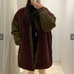 GRL ファーコンビブルゾン【kd35】の画像