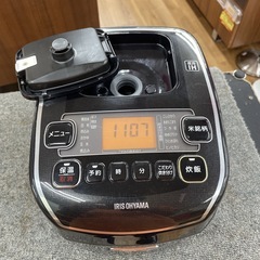 R534 ☀️ アイリスオーヤマ 圧力IH炊飯ジャー 3合炊き 19年製 RC-PA30D ⭐ 動作確認済 ⭐ クリーニング済の画像