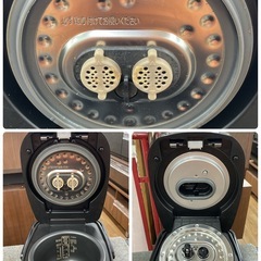 R534 ☀️ アイリスオーヤマ 圧力IH炊飯ジャー 3合炊き 19年製 RC-PA30D ⭐ 動作確認済 ⭐ クリーニング済の画像