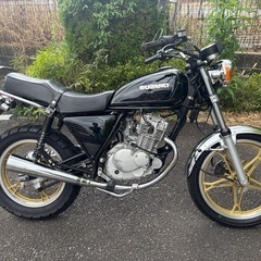 GN125H 黒　吸い込み　整備済　カスタム　旧車　スズキ　GS400 ザリ　ゴキ　バブ　FT の画像