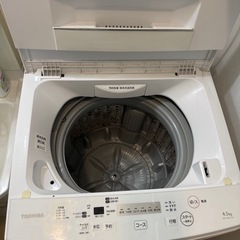 TOSHIBA 洗濯機 AW-45M7（4.5kg）2018年製の画像