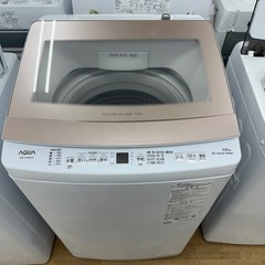 【ドリーム川西店御来店限定】☆ジモティー見たよ♪割引☆ アクア　 新古品　洗濯機　 AQW-S7RBK 7.0kg 2024 動作確認／クリーニング済み 【99540000026403】の画像