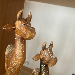 牛の置物3点セット　バリ購入の画像