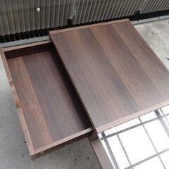 ¥500/09/Alois アロイス リビング・ローテーブル センターテーブル ナチュラル ダイニング Glass S/M 現状お渡しの画像