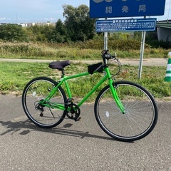 札幌白石区！美品！クロスバイク　自転車　700の画像