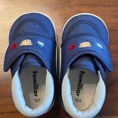 【新品未使用】ファミリア・ベビーシューズの画像