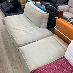【ジモティー割引で最大15％OFF⭐️】セパレート ソファ 布製 アイボリーの画像