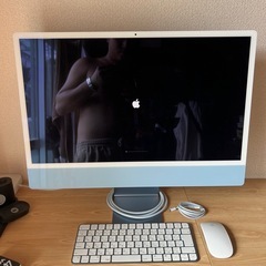 apple imac m1 24inch babyblueの画像