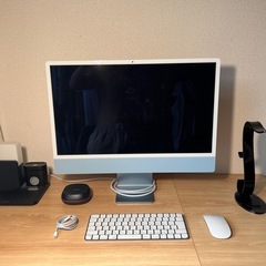 apple imac m1 24inch babyblueの画像