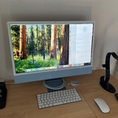 apple imac m1 24inch babyblueの画像