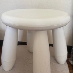 美品　イケア　スツール　白 MAMMUT/マンムット シリーズの画像