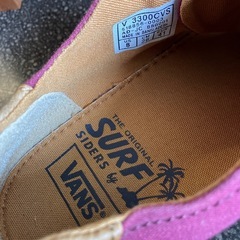 K2509-401 VANS SURF SIDERS ローカット スニーカー V3300CVS 26cm ワインレッド 麻紐 汚れ有りの画像