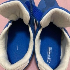 コンバース☆スニーカー☆ブルー☆２２㎝☆お子様にも☆履いてる姿は美品に見えます☆の画像