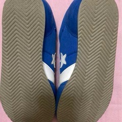 コンバース☆スニーカー☆ブルー☆２２㎝☆お子様にも☆履いてる姿は美品に見えます☆の画像