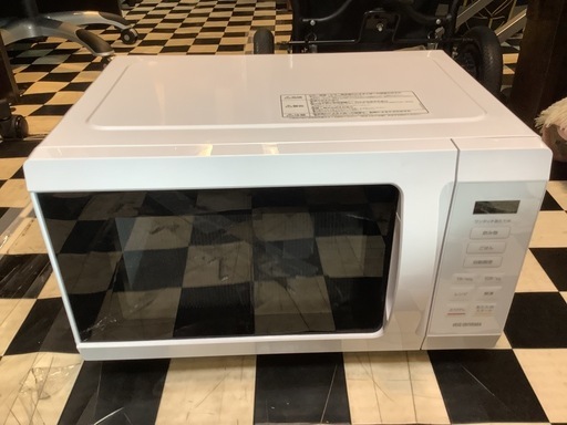 【リサイクルサービス八光】2024年製　アイリスオーヤマ　18L　フラットテーブル電子レンジ　IMB-F186-W