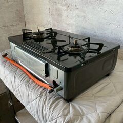 リンナイ ガステーブル KG35NBK LPガス ガスコンロ 2024年製 美品 状態良好 動作確認済 生活用品 調理器具 キッチン用品 Y2259の画像