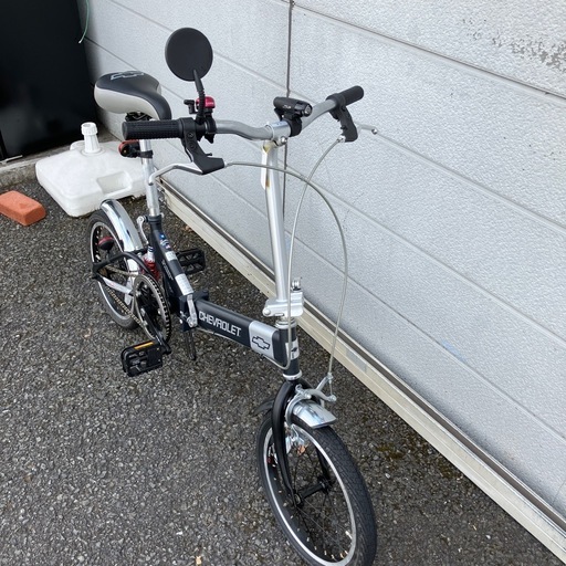 中古品　シボレー　折り畳み式自転車　16インチ　サスペンション交際　ギア無し　公田店