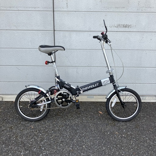 中古品　シボレー　折り畳み式自転車　16インチ　サスペンション交際　ギア無し　公田店