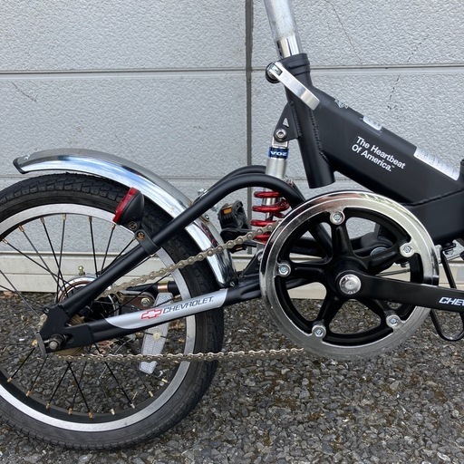 中古品　シボレー　折り畳み式自転車　16インチ　サスペンション交際　ギア無し　公田店