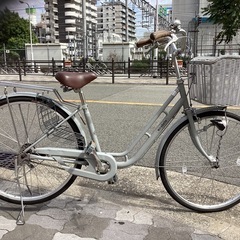 ♪ジモティー特価♪夜も安心！ＬＥＤオートライト付き乗り降りがしやすい26型中古自転車　の画像
