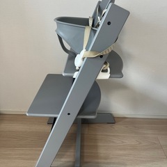 ストッケ トリップトラップ 子供椅子 木製 ハイチェア ベビーセット付 STOKKE TrippTrapp ベビーチェアの画像