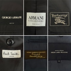ブランド紳士スーツまとめ★GIORGIO ARMANI★ジョルジオ アルマーニ★ BURBERRY★バーバリー★ポールスミス★カノニコ★アパレルの画像