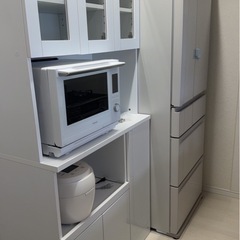 食器棚　ホワイトの画像