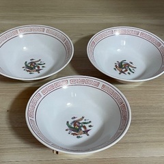 【中古品】ラーメンどんぶり3個セットの画像
