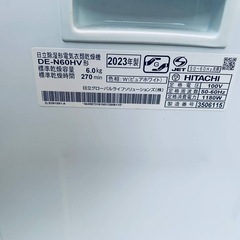 EJ5511番 HITACHI 除湿形電気衣類乾燥機 DE-N60HVの画像