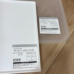 ニトリNインボックス、ソフトNインボックスCL収納ケースのフタ2つセットの画像
