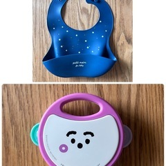 クーファン、シリコンビブ、その他おもちゃセットの画像