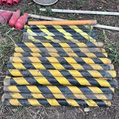 道路建設　備品　保安ポール　ポールのみ5本+オマケの画像