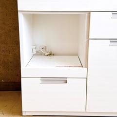 ニトリ キッチンボード レンジボード ホワイトの画像