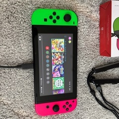 任天堂スイッチ　本体一式とケースなどの画像