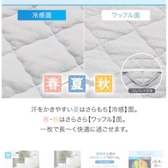 【ニトリ】敷きパッド2点セット！　120×190の画像