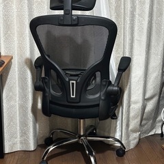 オフィスチェア デスクチェア パソコンチェア 疲れない ゲーミングチェア　ロッキング機能付き ブラックの画像