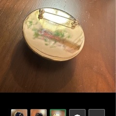 お花とジルコニアのヴィンテージブローチの画像