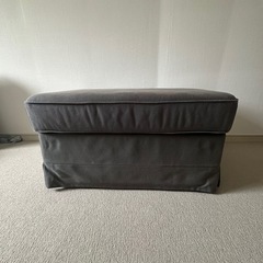 EKTORP エークトルプ オットマン 収納付き, ハーケボ ダークグレーの画像