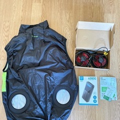 空調服＋ファンケーブル+バッテリーせっとセットの画像