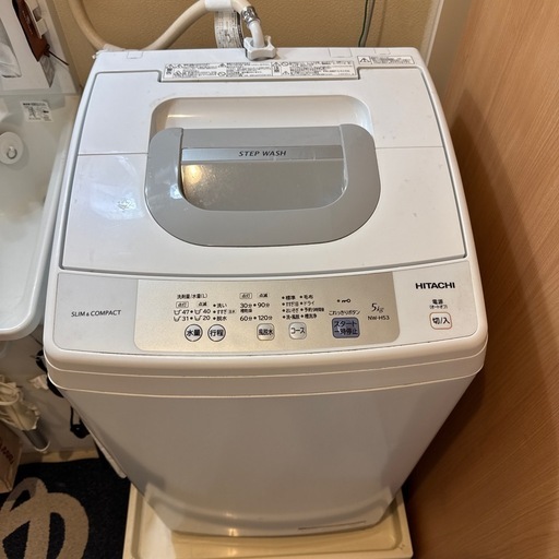 HITACHI 洗濯機5kg (junpei suz) 祐天寺の生活家電《洗濯機》の