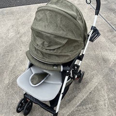 超美品！ベビーカー　スマートエンジェル　カーキ　対面　の画像