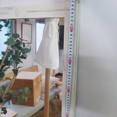 飯田橋駅徒歩6分 直接引取）アンティーク 姿見/全身鏡 白の画像