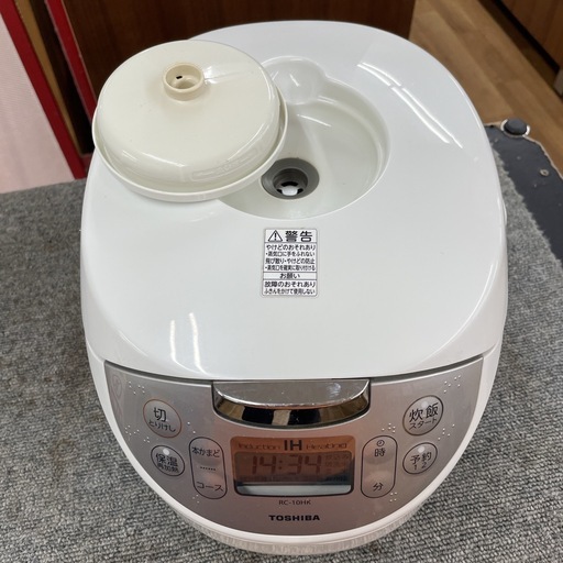 R629 ☀️ TOSHIBA IH炊飯ジャー 5.5合炊き 20年製 RC-10HK ⭐ 動作確認済 ⭐ クリーニング済