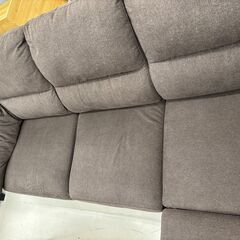 リユースのサカイ栃木店★ジモティ割あり★  ソファー ブラウン W230×D151×H90 クリーニング済み TC10827の画像