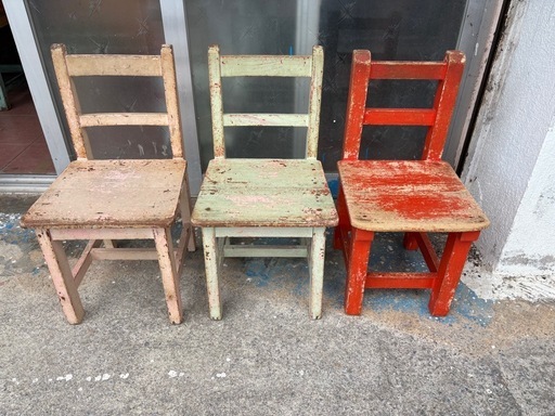 木製イス　子供用　　アンティーク　チェア