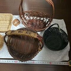 色々な籠　の画像