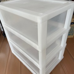 コロコロ付き収納ケース　3段の画像