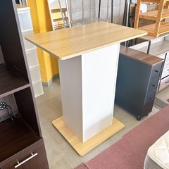 カウンターテーブル キッチンカウンター 棚付きの画像