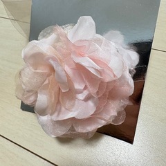 コサージュ　ピンク①の画像